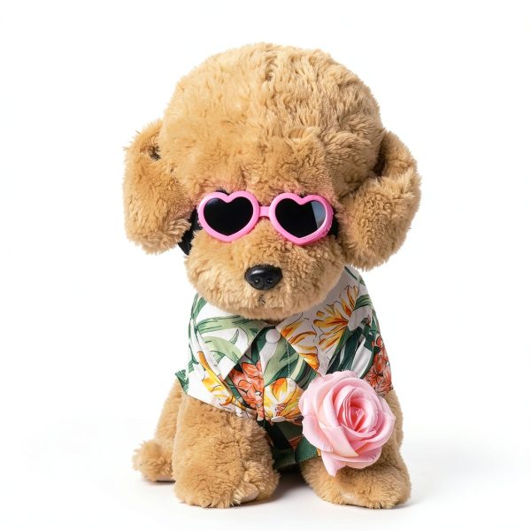 Choyaxo Dog Sunglasses UV Protection Heart Design Small-1