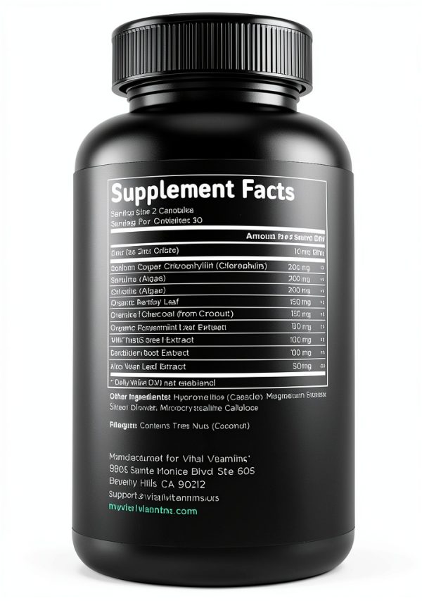 Chlorophyll Supplement by NaturePure Detox Energy-8