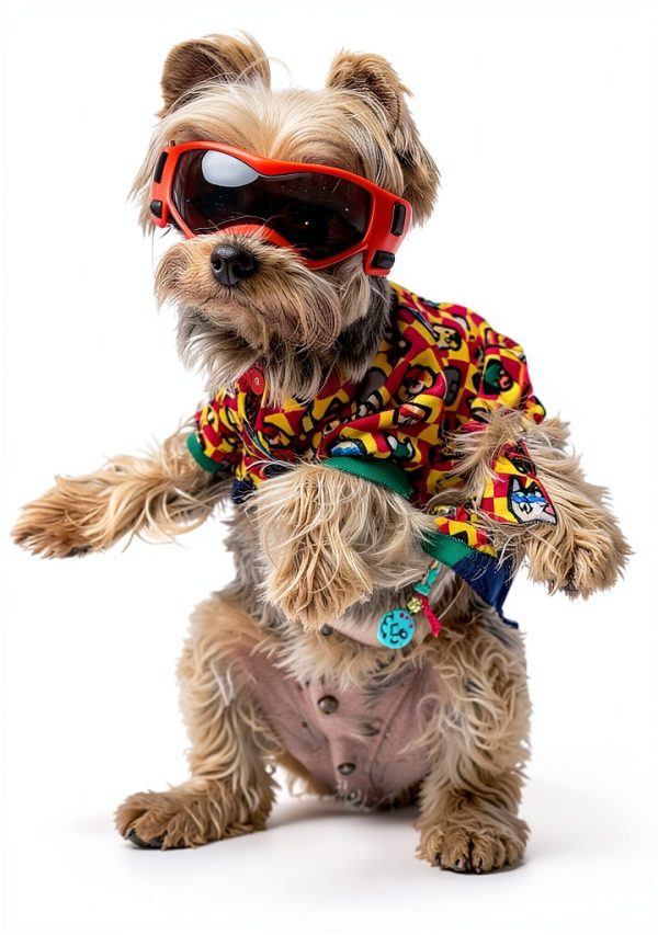 BillionChains Dog Goggles UV Protection Small Breeds Orange-1