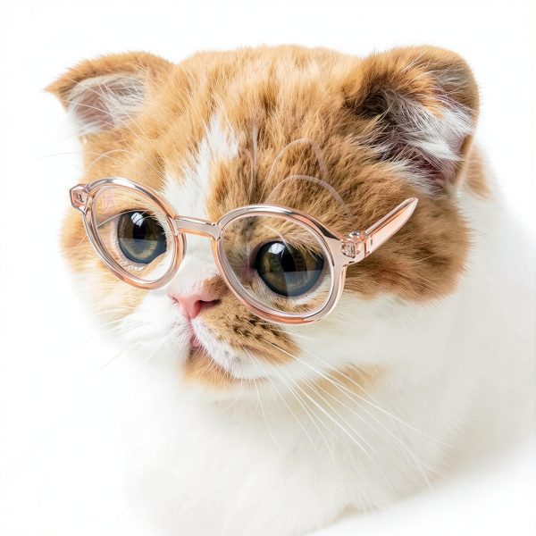 JJLFresheners Pet Sunglasses Black Clear Lens Small Dog Cat-4
