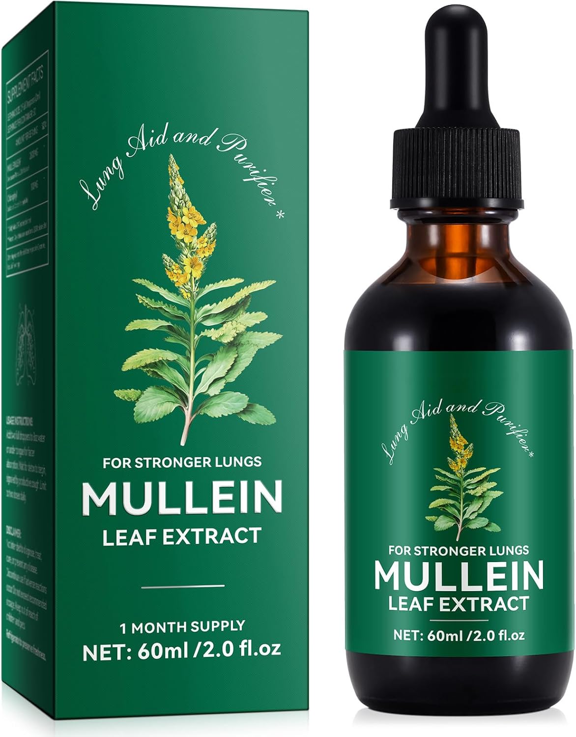 Shenzhen Mullein Leaf Drops bottle with dropper