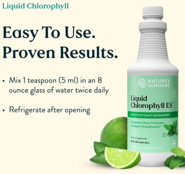 Natures Sunshine Liquid Chlorophyll Gut Detox Natural-4