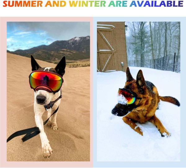 NICERINC PET Dog Sunglasses UV Protection Soft Frame-4