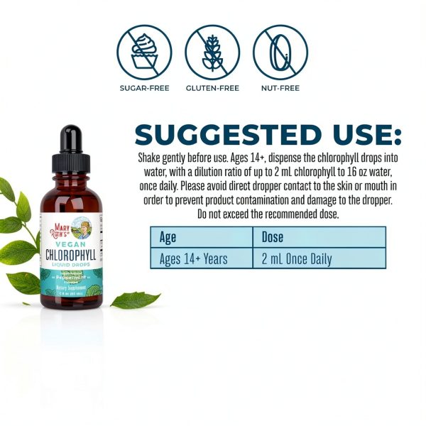 Liquid Chlorophyll Drops MaryRuth Organics Vegan Supplement-2