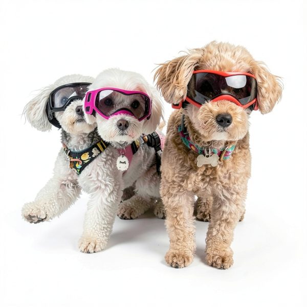 BillionChains Dog Goggles UV Protection Small Breeds Orange-6