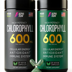 Alpha Flow Chlorophyll Capsules Body Cleansing Energy Boost-0