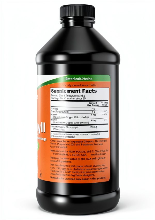 Chlorophyll Liquid Supplement NOW Sports Detox Support-1