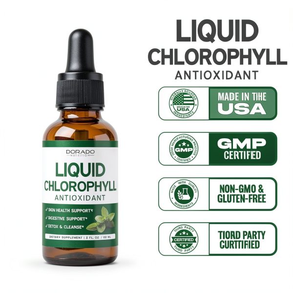 Dorado Nutrition Chlorophyll Drops Detox Digestive Support-4