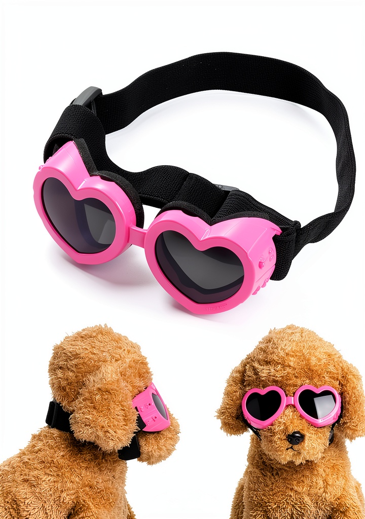 Choyaxo dog sunglasses on a small breed pet outdoors
