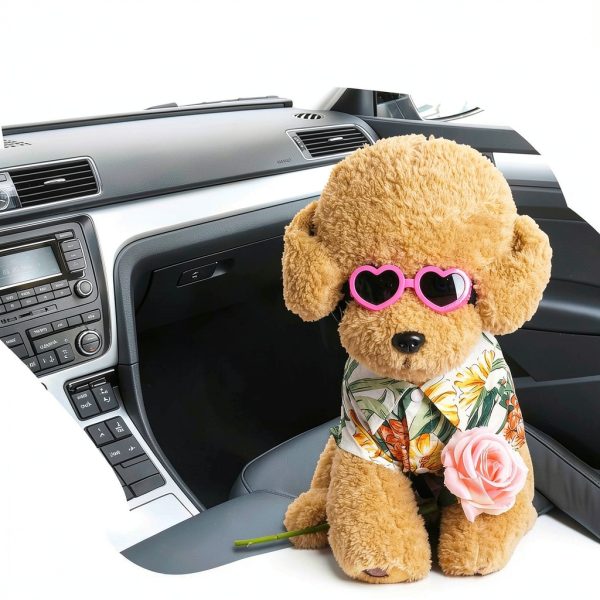 Choyaxo Dog Sunglasses UV Protection Heart Design Small-5