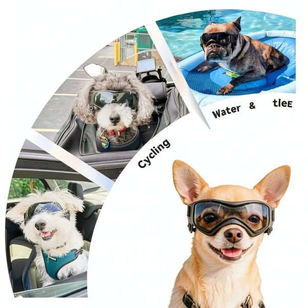 BillionChains Dog Sunglasses UV Protection Adjustable Strap-3