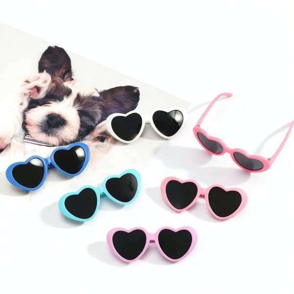 VioraWhite Pet Sunglasses Small Dog Cat Colorful Retro Style-2