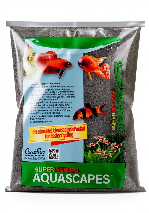 CaribSea Midnight River Sand 10lb Fine Black Sand for Freshwater Tanks-0