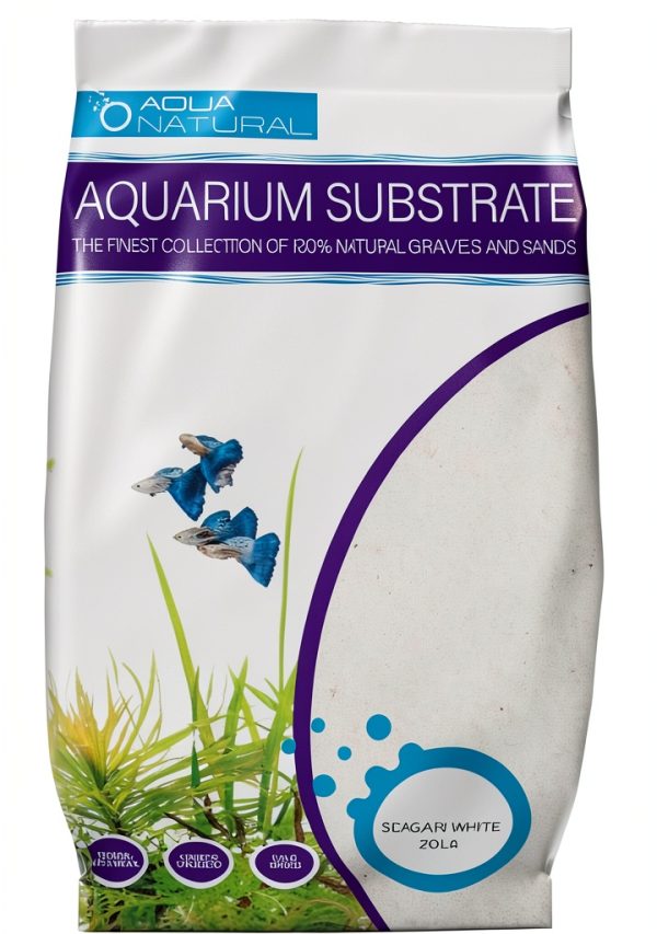 Aqua Natural Sugar White Sand 20lb Substrate by Pisces USA-0