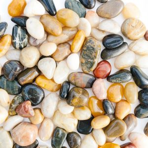 Aquarium Gravel 2lb River Rock by SACKORANGE Polished Pebbles-0