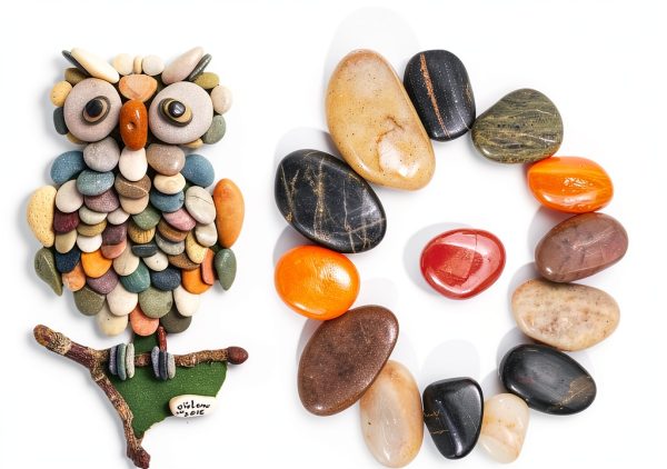 Aquarium Gravel 2lb River Rock by SACKORANGE Polished Pebbles-3