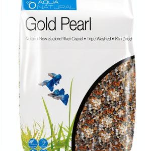 Aqua Natural Gold Pearl Gravel 20lb Substrate 2-4mm for Aquascaping-0