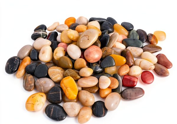 Aquarium Gravel 2lb River Rock by SACKORANGE Polished Pebbles-4