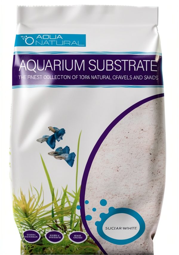Aqua Natural Sugar White Sand 10lb Substrate Pisces USA Triple‑Washed-0