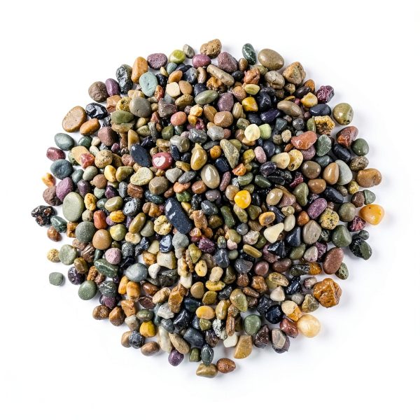 Aquarium Gravel 5lb Pea Gravel by FANTIAN 1/4 Inch Mixed River Rocks-1