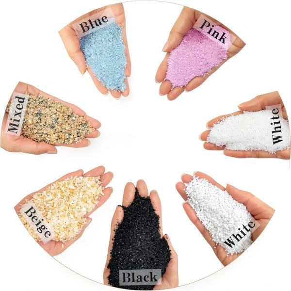 Aquarium Silica Sand 5 lb Beige by FANTIAN Substrate Fine Gravel-1