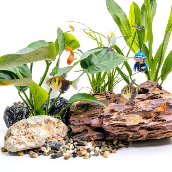 Aquarium Gravel 5lb Pea Gravel by FANTIAN 1/4 Inch Mixed River Rocks-3