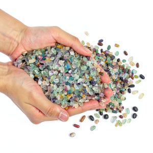 Crystal Chips Stone by T4U – 1LB Fluorite Gravel for Aquarium & Crafts-0