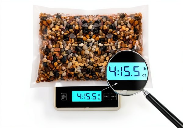 Aquarium Gravel 5lb Pea Gravel by FANTIAN 1/4 Inch Mixed River Rocks-7